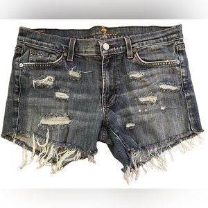 7 For All Mankind Denim Shorts EUC